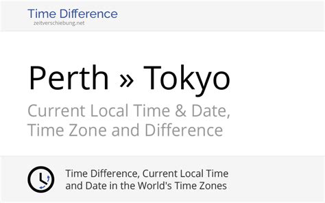 japan time difference to perth
